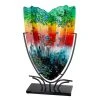 Gilde Vase "Rainbow Dots" In Bunt - H. 49 Cm - B. 10 Cm