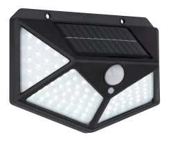 Globo Lighting Solarleuchte "SOLARLEUCHTE KUNSTSTOFF SCHWARZ, 100XLED" In Black
