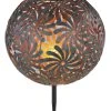 Globo Lighting Solarleuchte "SOLARLEUCHTE METALL GOLDFARBEN, 1XLED" In Gold