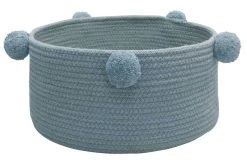 Happy Decor Kids Korb "Bobble" In Blau - 30x30x15 Cm