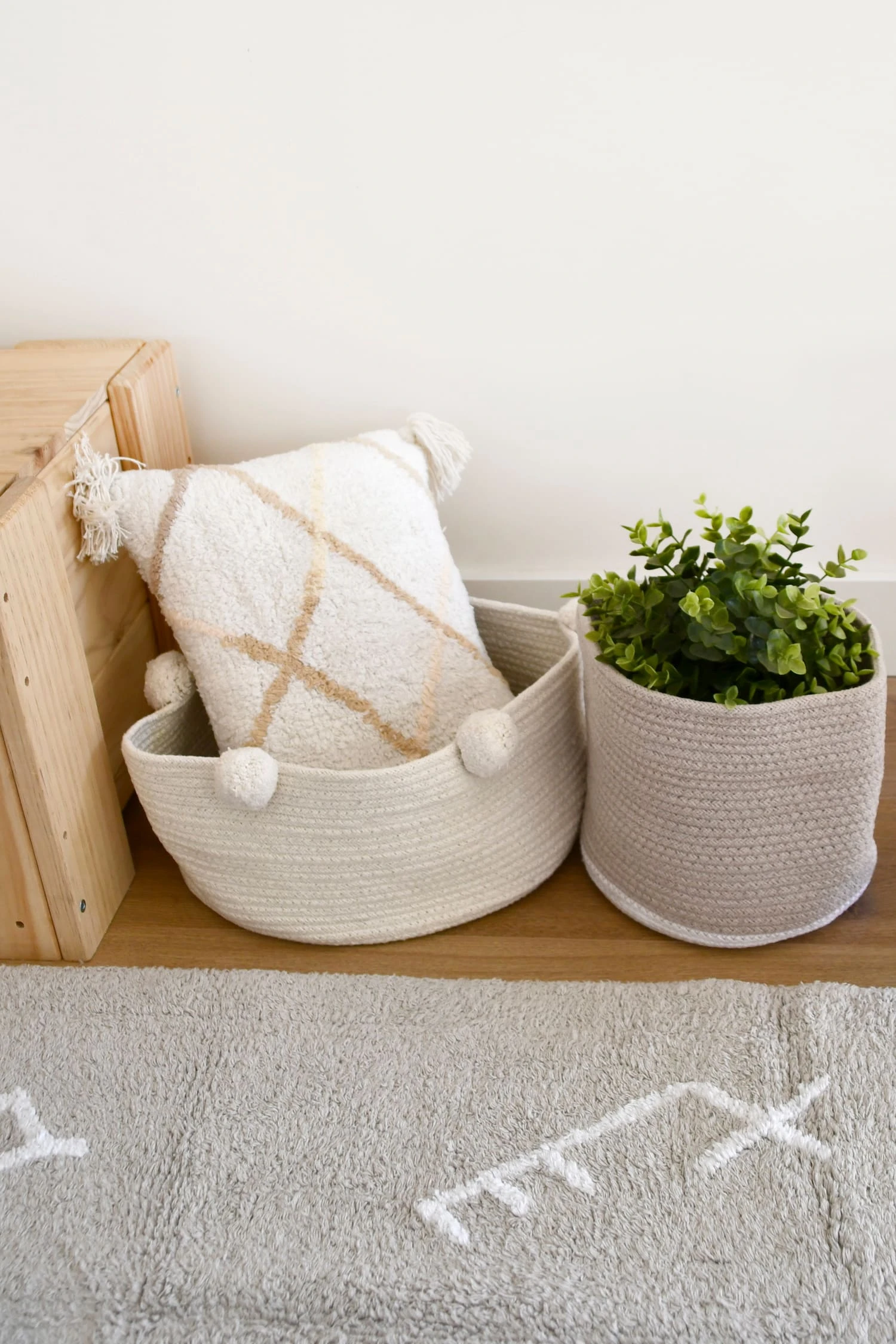 Happy Decor Kids Korb "Bobble" In Elfenbein - 30x30x15 Cm – Bild 7