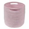 Happy Decor Kids Korb "Gestreifter" In Rosa - Ø 30 Cm
