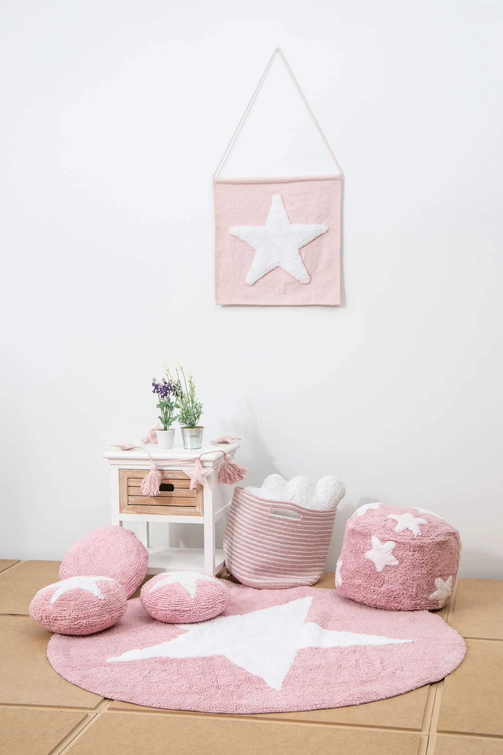 Happy Decor Kids Korb "Gestreifter" In Rosa - Ø 30 Cm – Bild 8