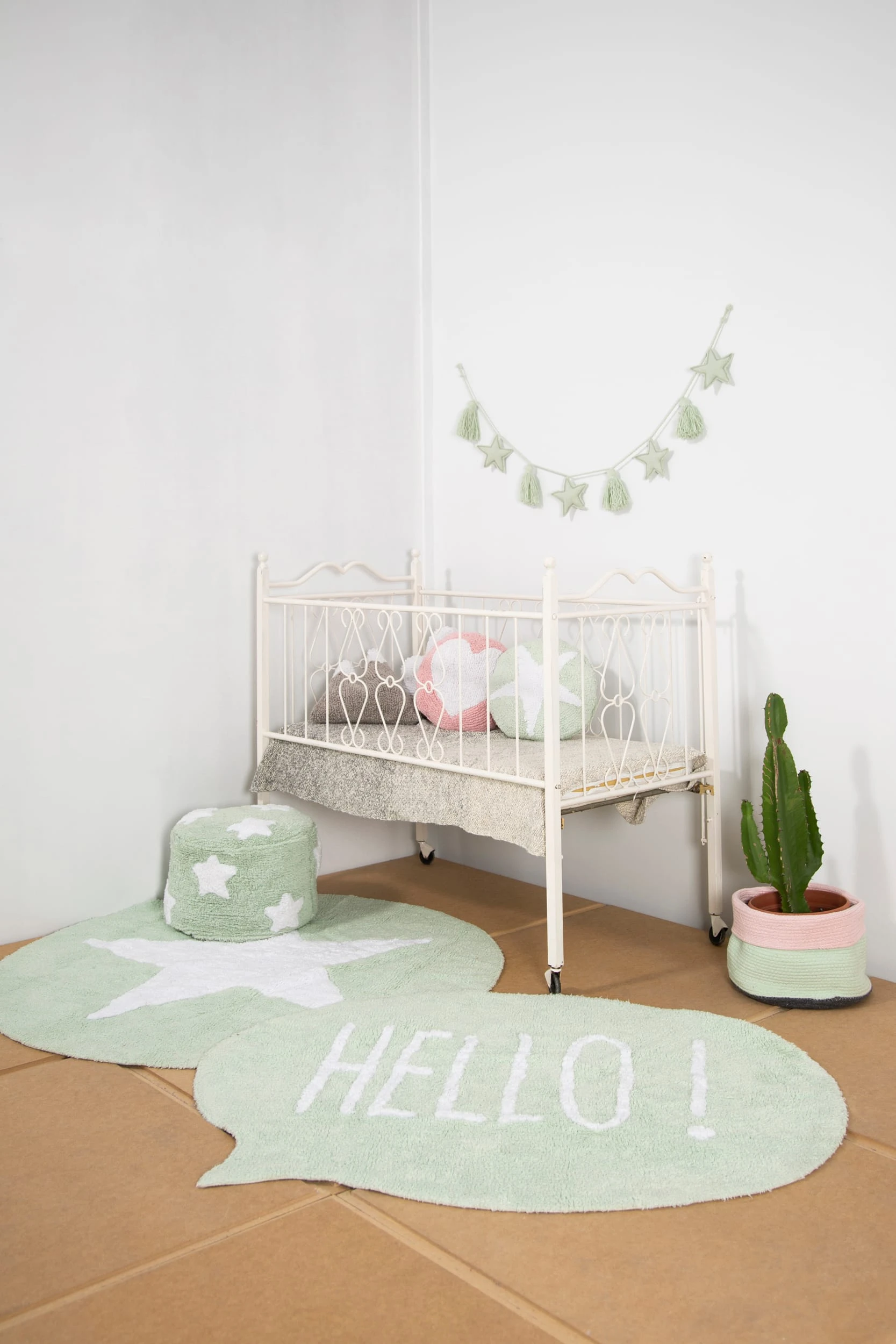 Happy Decor Kids Korb "Rainbow" In Grün/Rosa - 28x28x28 Cm – Bild 9