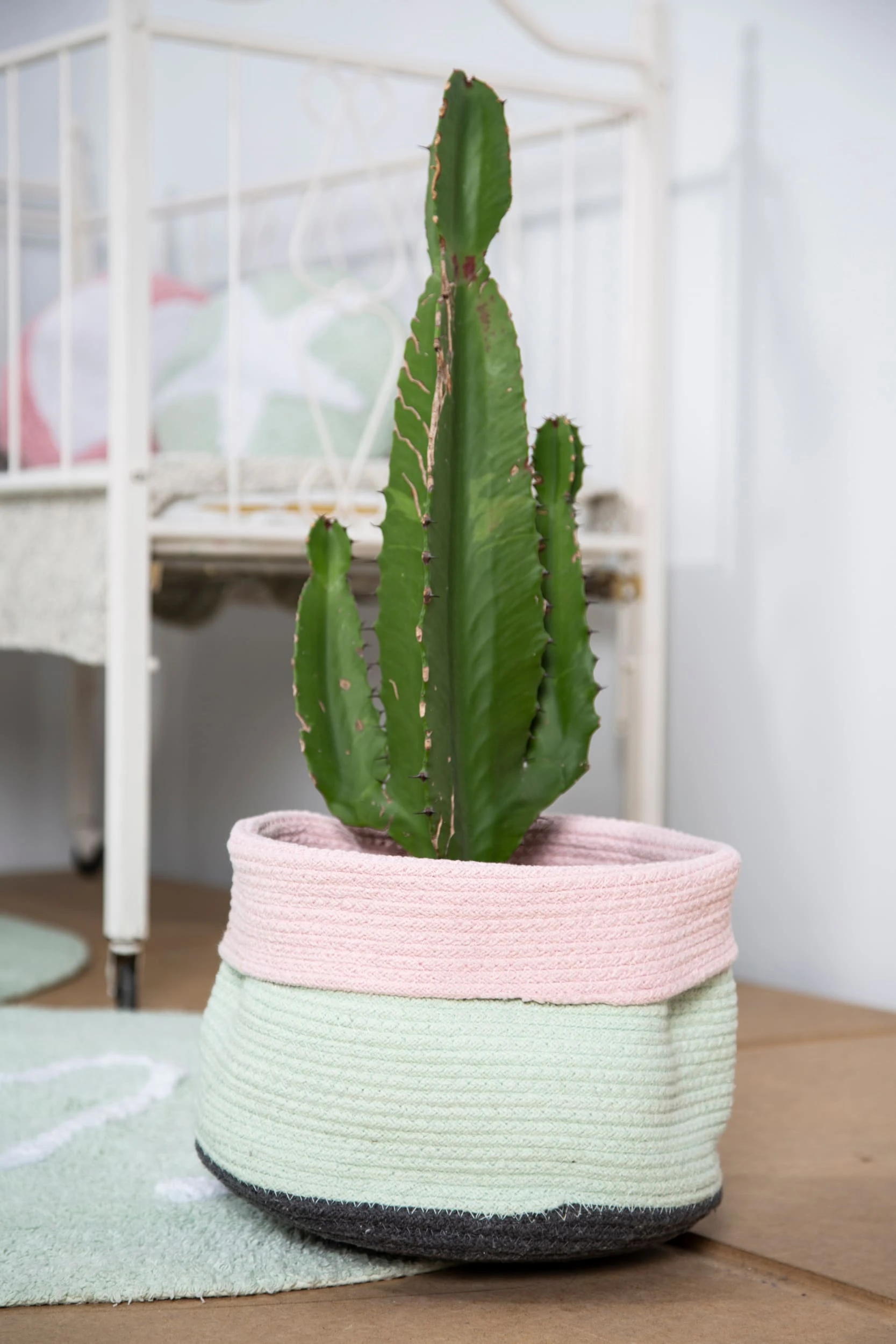 Happy Decor Kids Korb "Rainbow" In Grün/Rosa - 28x28x28 Cm – Bild 10