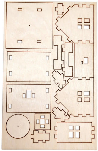 Hess Holzspielzeug Bastelset Räucherhaus, Klein – Bild 3