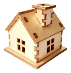 Hess Holzspielzeug Bastelset Räucherhaus, Klein