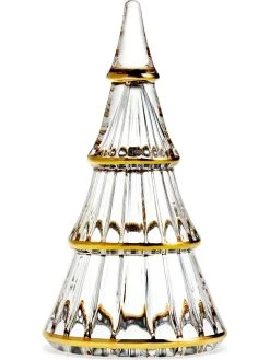 Holme Gaard Dekoobjekt "Fairytales - Weihnachtsbaum" In Transparent/ Gold - (H)19 X Ø 10 Cm