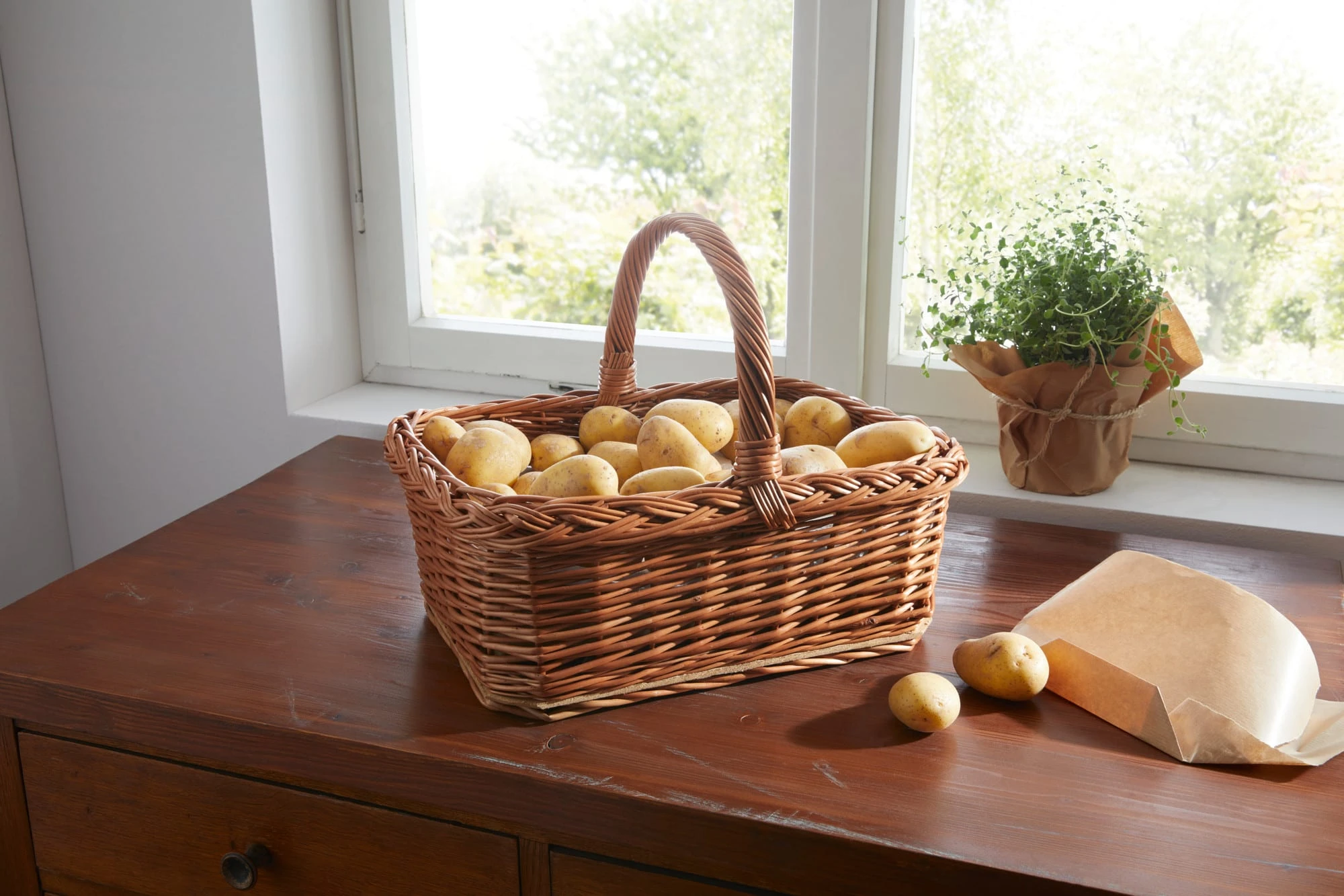 HomeLiving Bügelkörbe "Vollweide" 400x300x300 In Braun – Bild 2