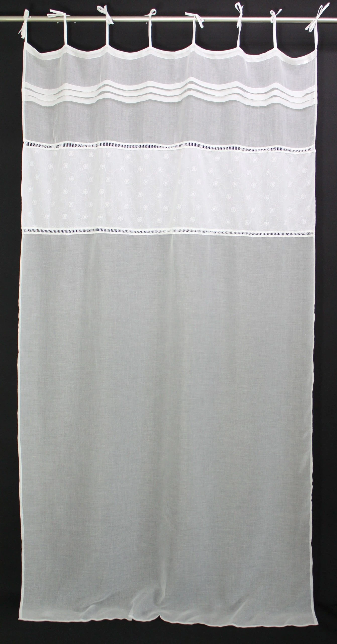 HomeLiving Deko-Schal "Cottage" 1400x2500 In Weiß