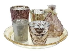 HomeLiving Deko-Set "Orient" 250x20 In Silber