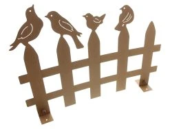 HomeLiving Dekozaun "Vögel" 500x80x370 In Braun