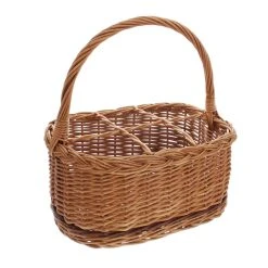 HomeLiving Flaschenkorb "Rustico" 330x230x160 In Bunt