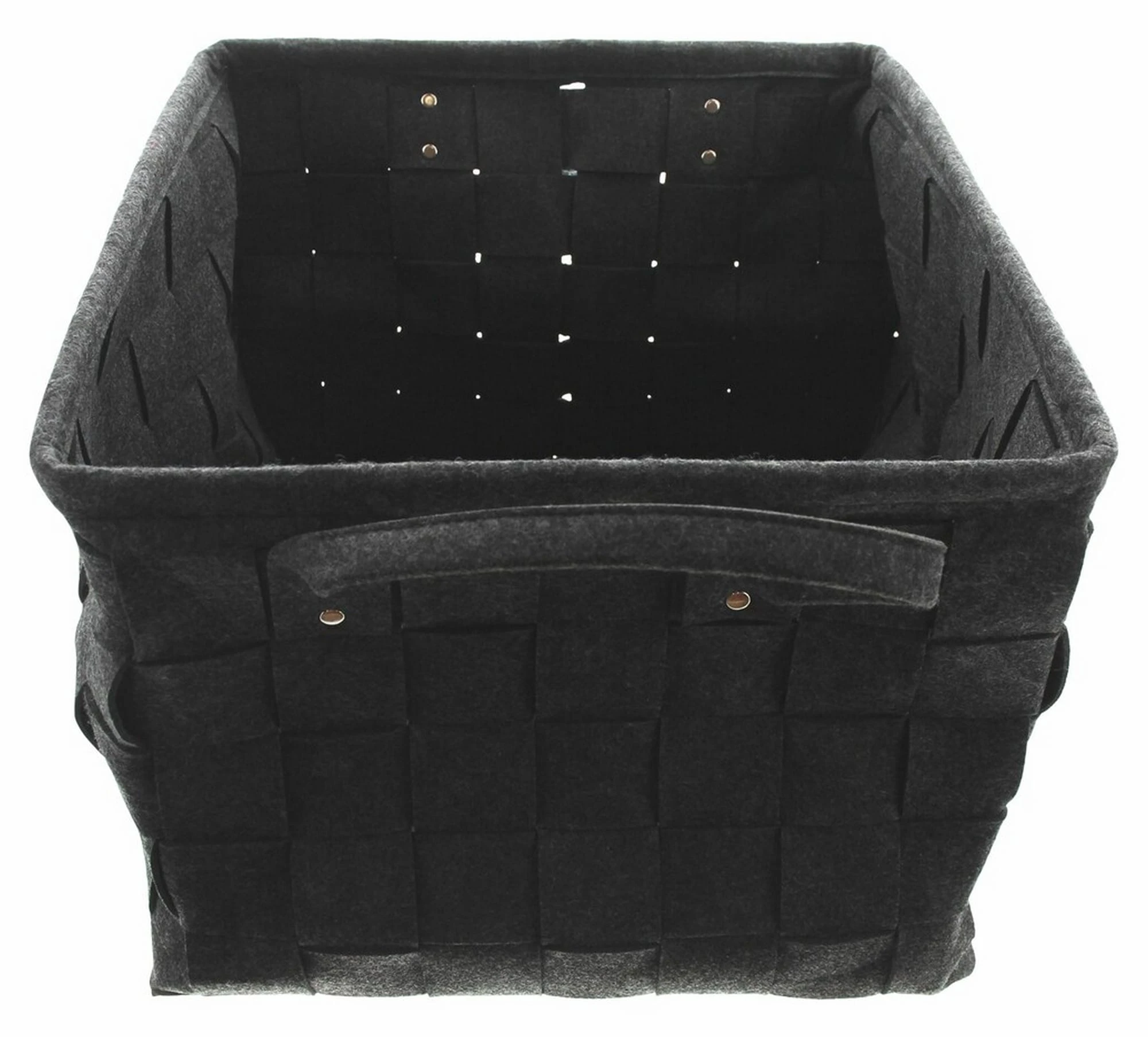 HomeLiving Füllkörbe "Flechtwerk" 450x400x400 In Anthrazit – Bild 4