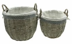 HomeLiving Füllkörbe "Pünktchen" 370x370x320 In Bunt