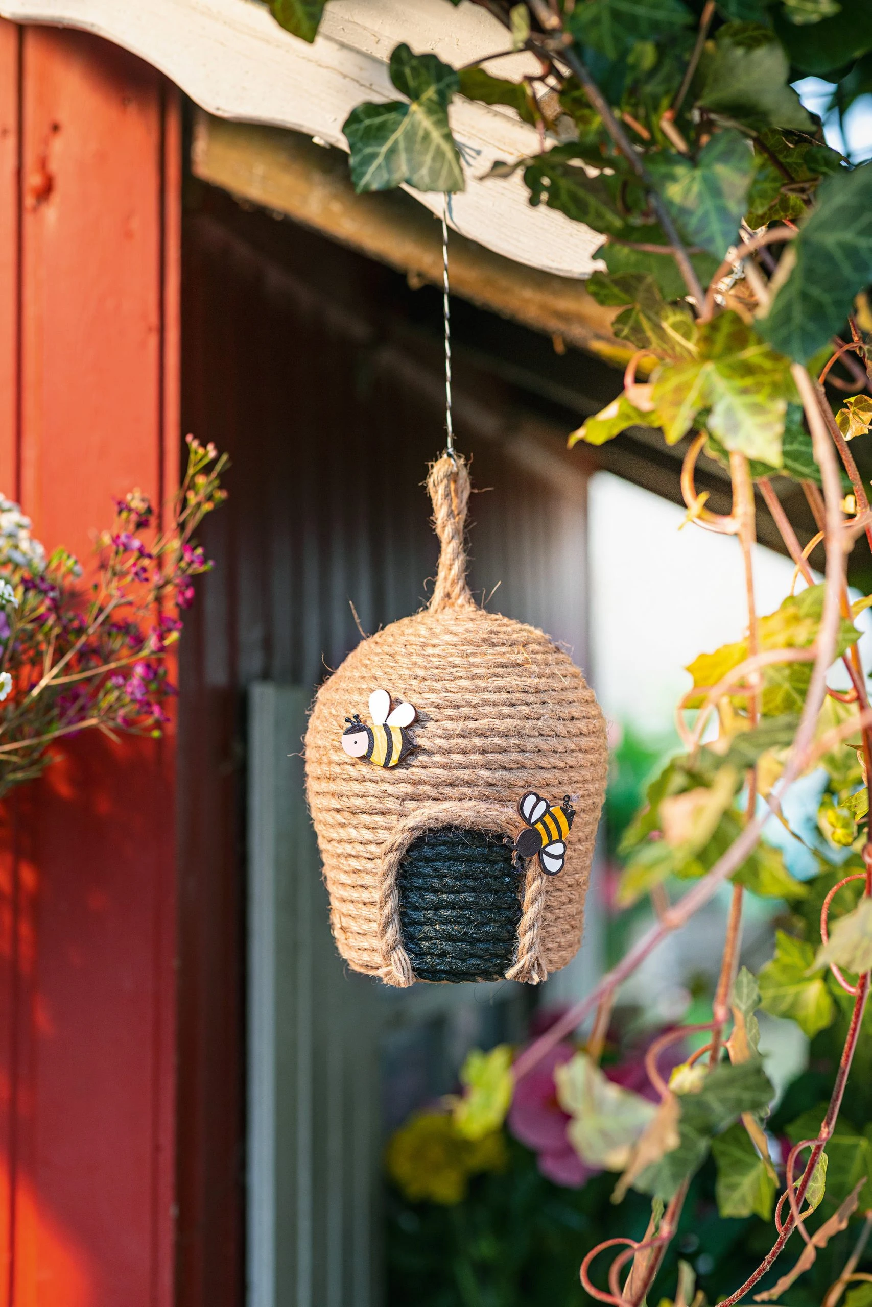 HomeLiving Hänger "Bienenkorb" 130x130x230 In Braun – Bild 2