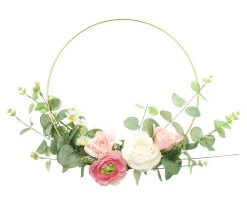 HomeLiving Hänger "Eukalyptus & Rosen" 450x450 In Bunt