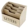 HomeLiving Holz-Box "Letters" 240x150x190 In Grau