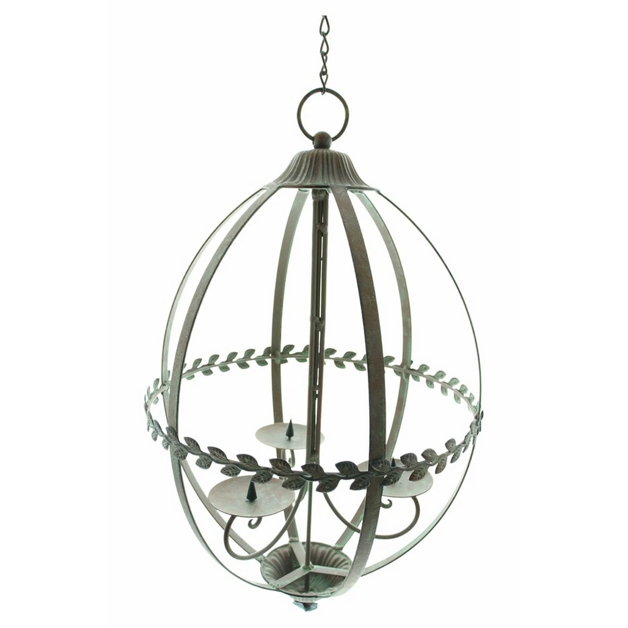 HomeLiving Kerzenhalter "Antik" 300x300x820 In Braun – Bild 4