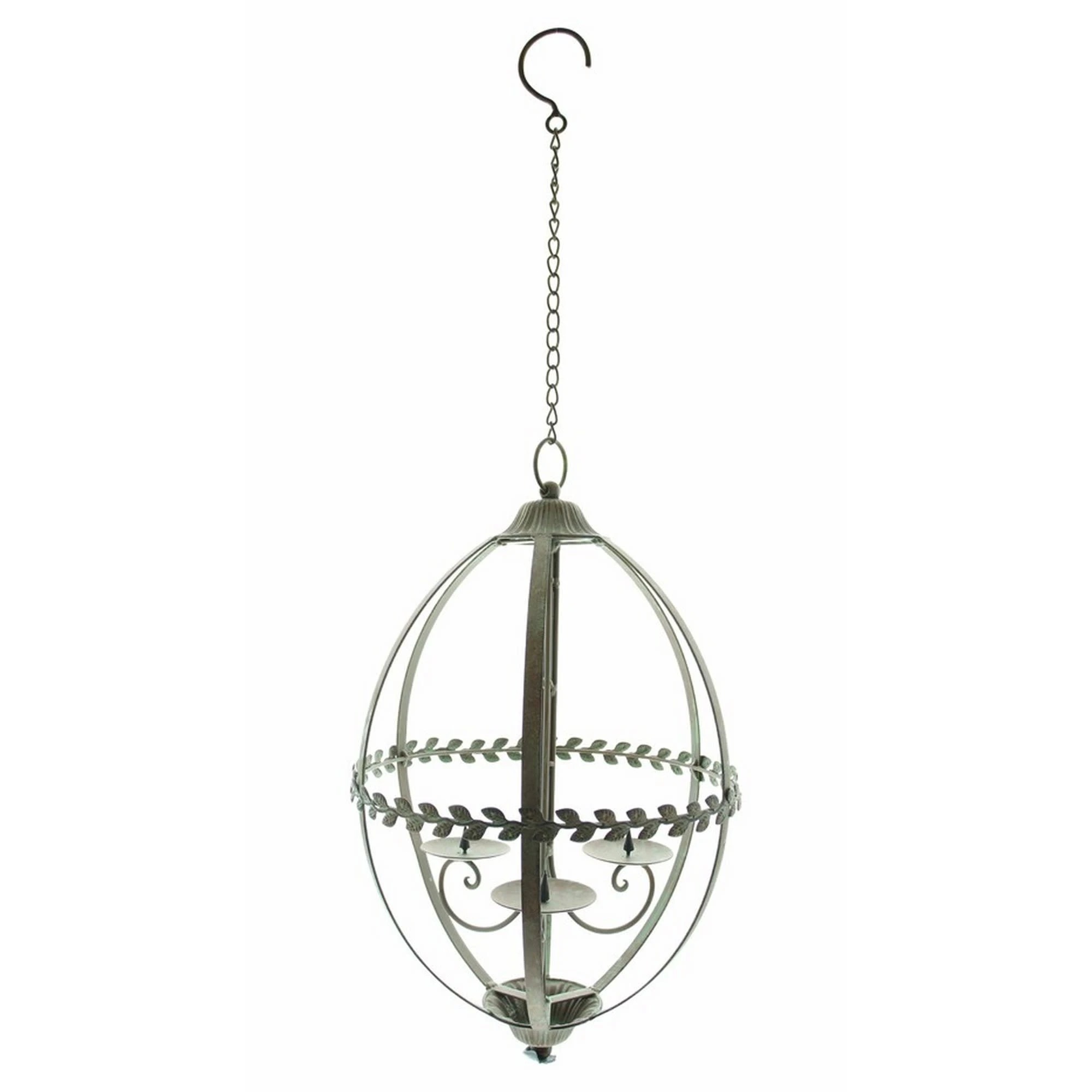 HomeLiving Kerzenhalter "Antik" 300x300x820 In Braun