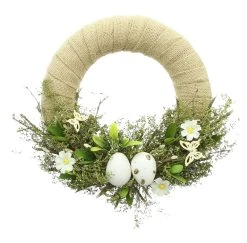 HomeLiving Kränze "Ostergarten" 30x30cm In Braun