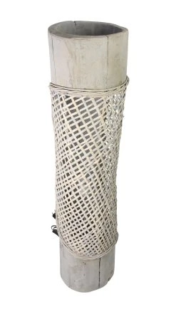 HomeLiving Lampe "Artesania" 220x220x1000 In Grau