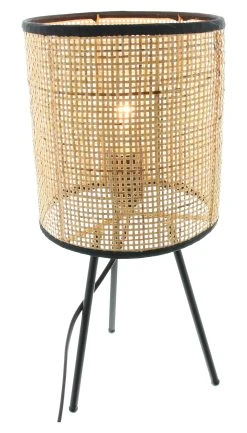 HomeLiving Lampen "Rattangeflecht" 180x180x410 In Bunt