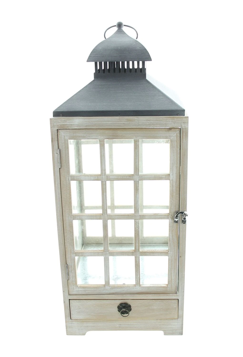 HomeLiving Laterne "Landhaus" 250x250x630 In Bunt