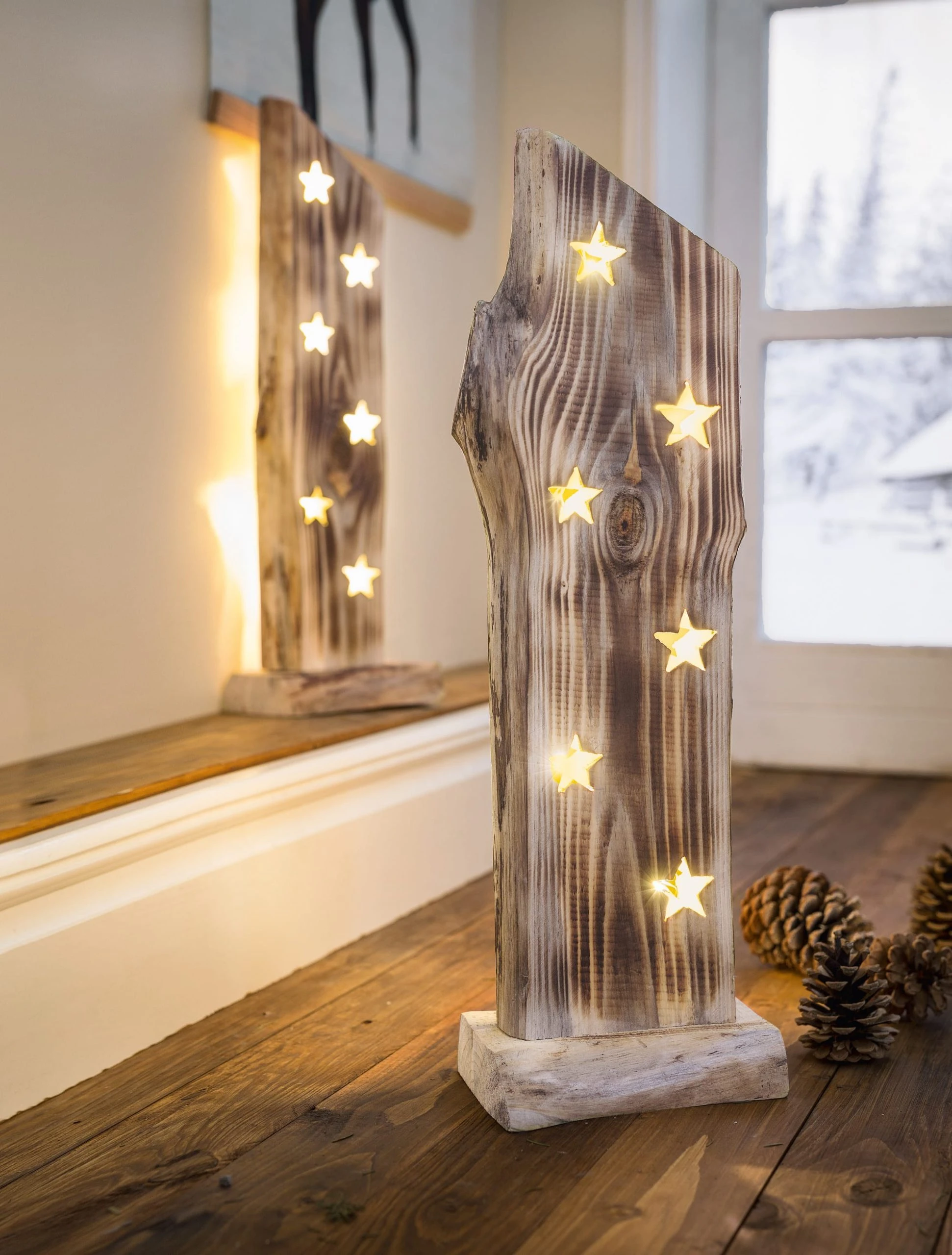 HomeLiving LED-Objekt "Sternenleuchten" 170x120x530 In Bunt – Bild 2