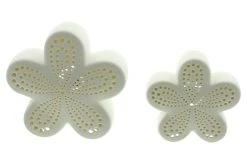 HomeLiving LED "White" 10x10x13cm In Weiß