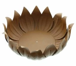 HomeLiving Schale "Blätter" 27x27x10 In Braun
