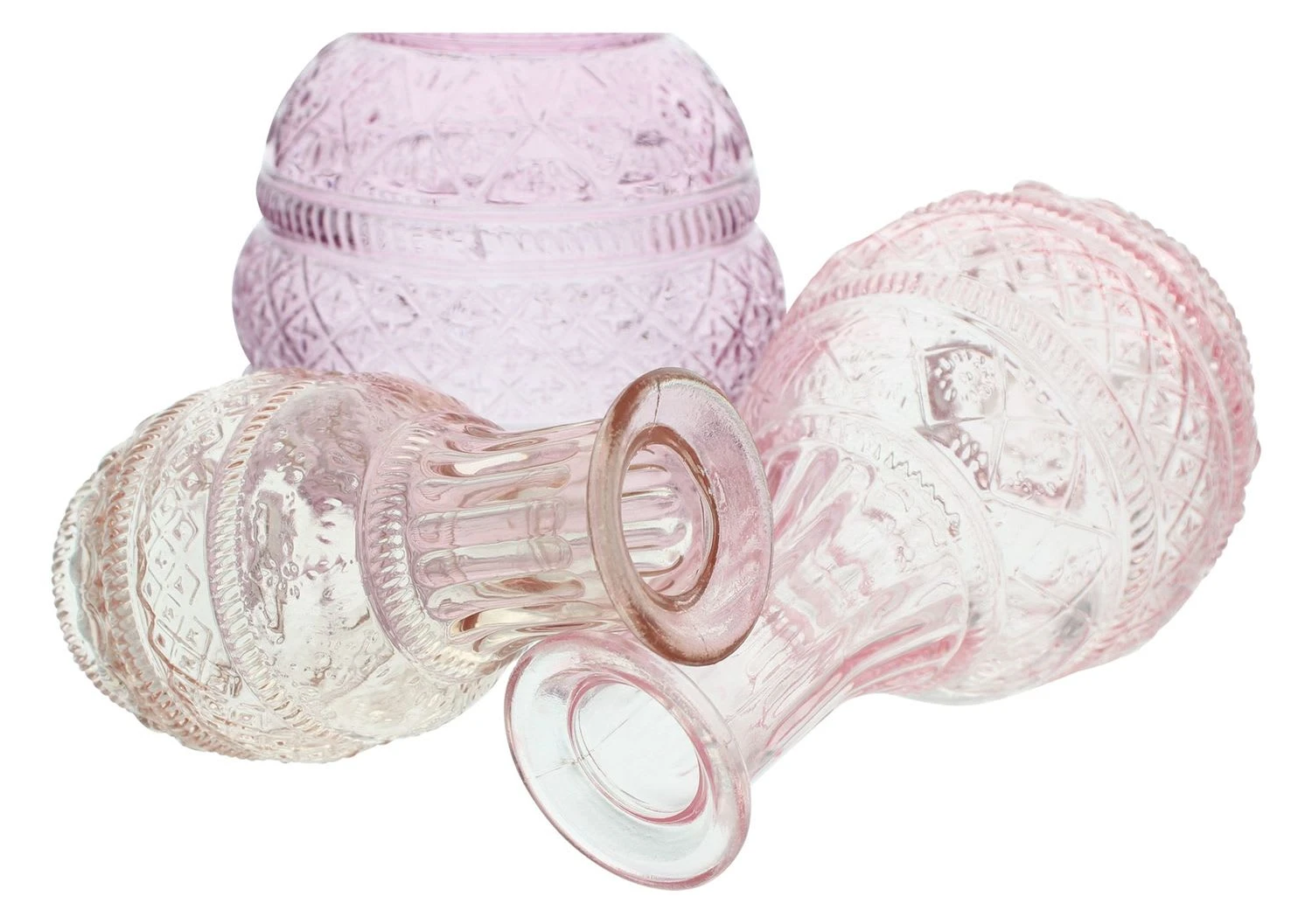 HomeLiving Spar-Set 2x Deko "Oriental", Höhe 13 Cm, 17 Cm, 22 Cm In Rosa – Bild 4