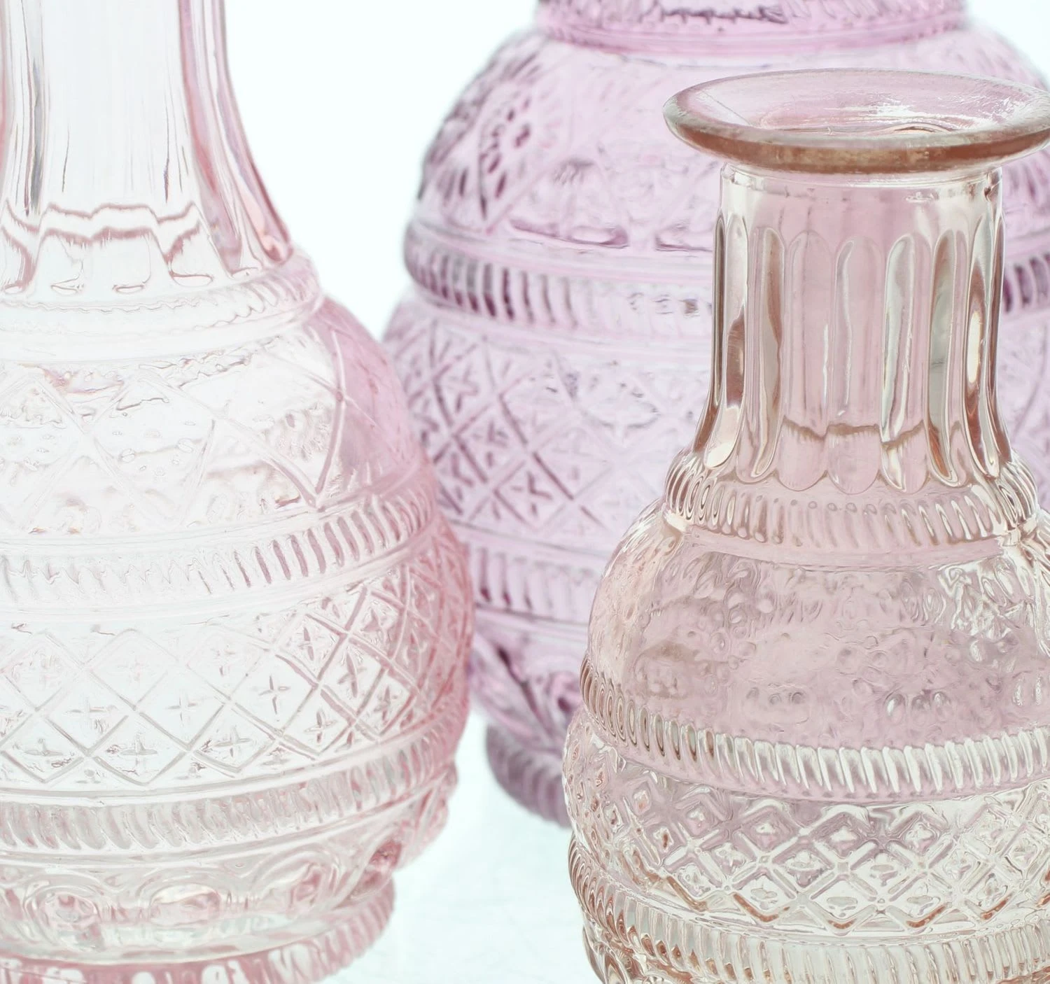 HomeLiving Spar-Set 2x Deko "Oriental", Höhe 13 Cm, 17 Cm, 22 Cm In Rosa – Bild 5