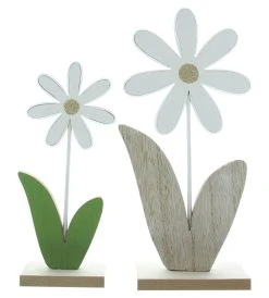 HomeLiving Spar-Set 2x Deko "White", Höhe 25 Cm, 31 Cm In Bunt