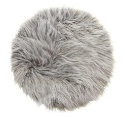 HomeLiving Spar-Set 2x Dekofell "Platin", Ø 40 Cm In Taupe