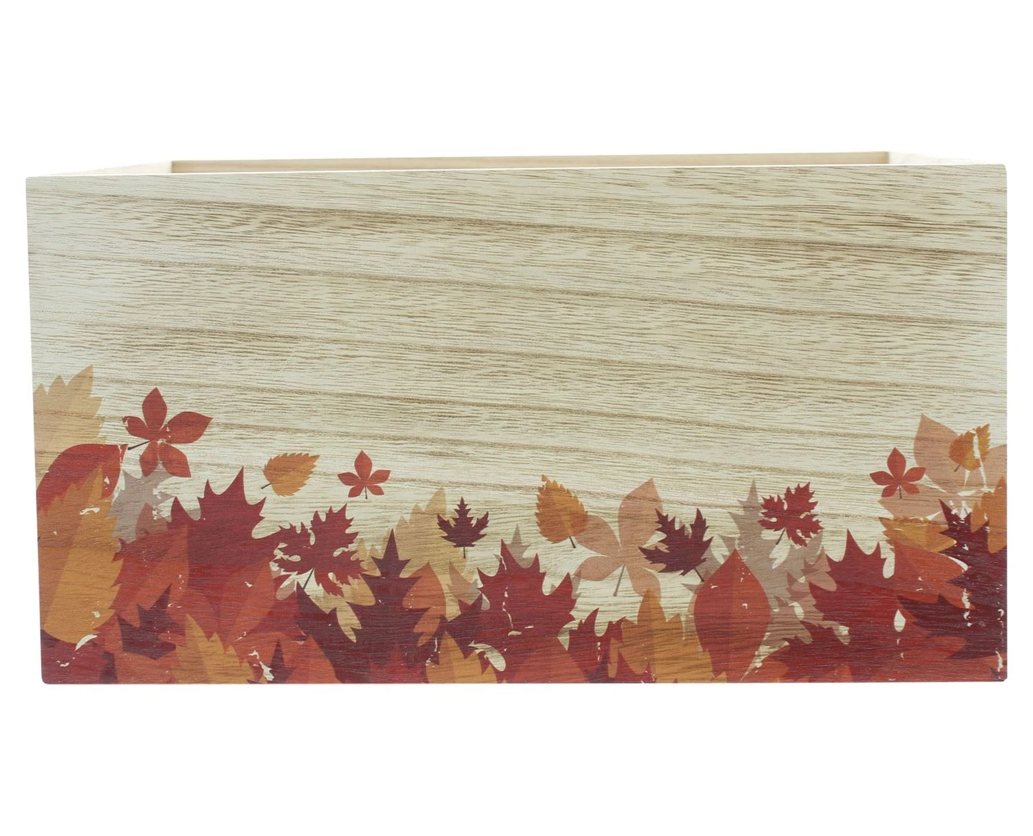 HomeLiving Spar-Set 2x Holzkiste "Herbstblätter", 30 X 20 X 16 Cm In Bunt – Bild 5