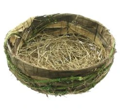 HomeLiving Spar-Set 2x Osternest "Natur", Ø 25 X 9 Cm In Braun