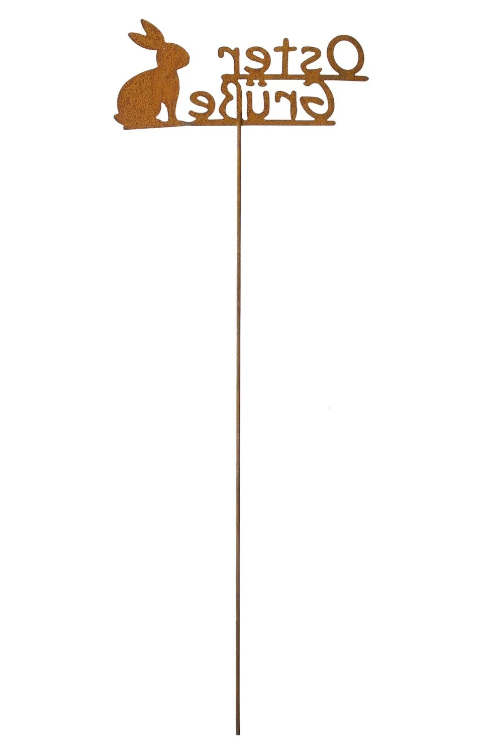 HomeLiving Spar-Set 2x Stecker "Ostergrüße", 23 Cm, GH 64 Cm In Braun – Bild 3