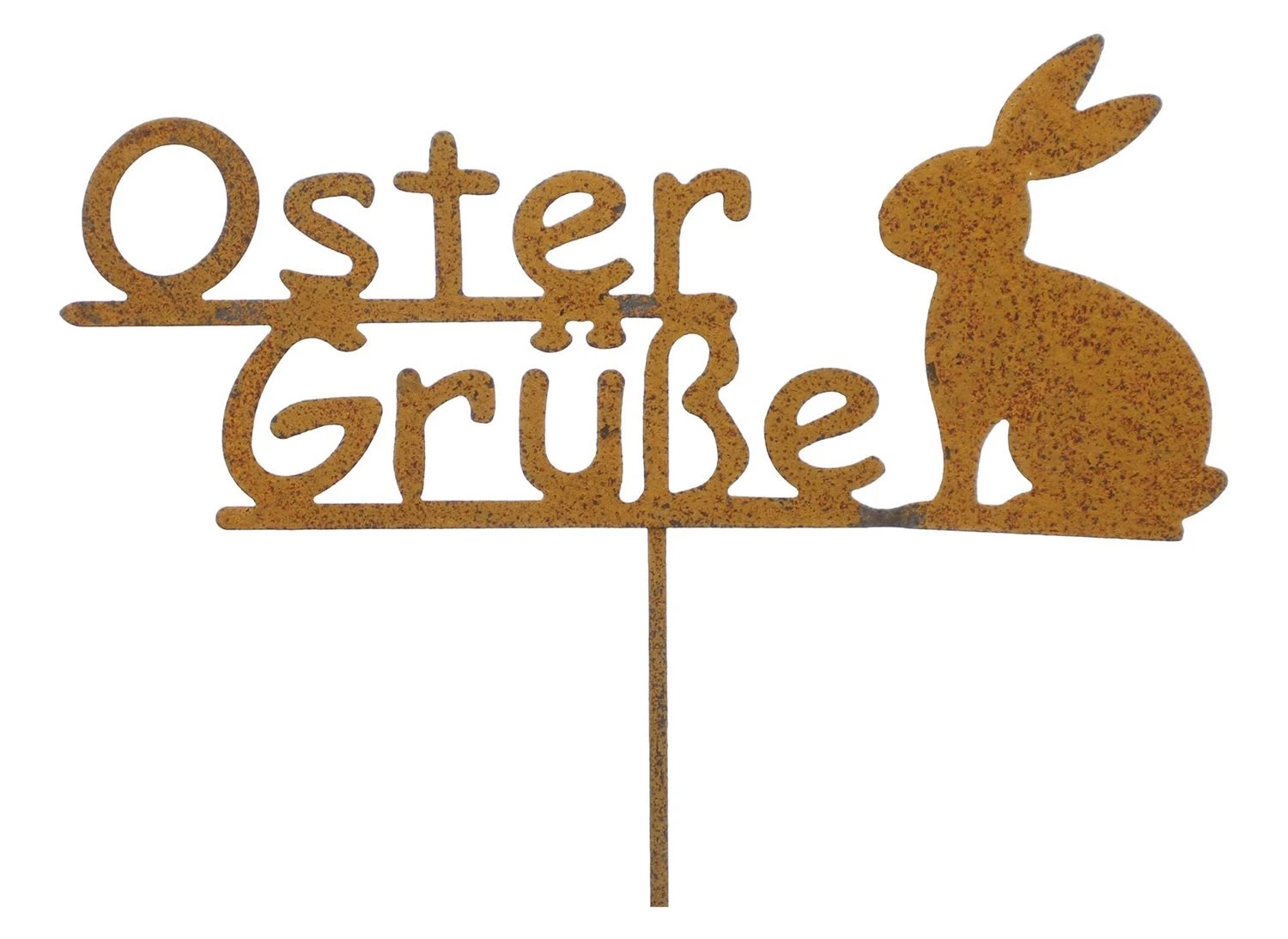 HomeLiving Spar-Set 2x Stecker "Ostergrüße", 23 Cm, GH 64 Cm In Braun – Bild 4