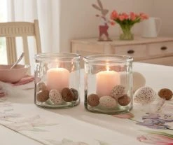 HomeLiving Spar-Set 2x Windlicht "Clear", Ø 12 X 12 Cmn In Transparent