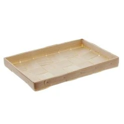 HomeLiving Spar-Set 3x Schale "Flach", 32,5 X 23 X 4 Cm In Beige