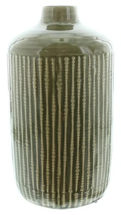 HomeLiving Vase "Khaki" 160x160x300 In Grün