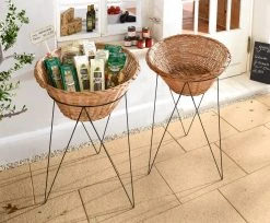 HomeLiving Verkaufsständer "Spaltweide" 600x600x220 In Beige