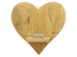 HomeLiving Wanddeko "Herz-Licht" 250x90x250 In Beige