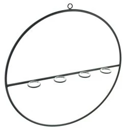 HomeLiving Wanddeko "Väschen" 400x400 In Schwarz