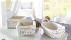 HomeLiving Weißes "Füllkörbchen" 270x240x130 In Weiß