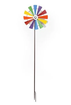 HomeLiving Windrad "Regenbogen" 300 In Braun