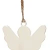 Ib Laursen ENGEL Weiß Metall Mit Juteschnur Zum Hängen 8 Cm