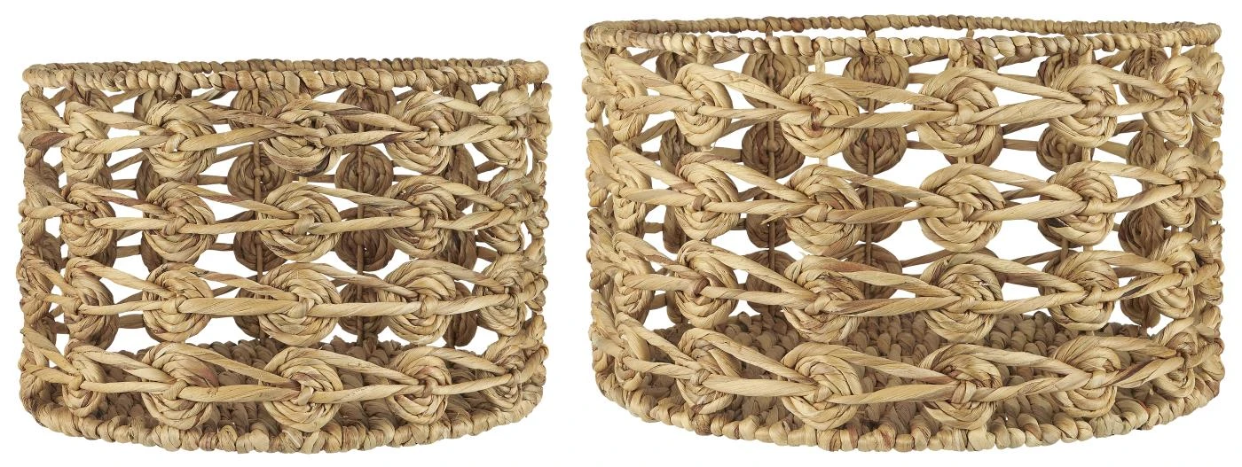 Ib Laursen Korbsatz Rund Mit Flechtmuster Kreis 2er Set