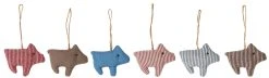 Ib Laursen SCHWEIN Hänger MY NOSTALGIC CHRISTMAS 6er Set